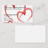 True Love Dating Services Visitekaartje (Voorkant / Achterkant)