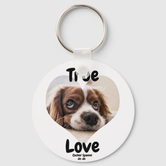 True Love Dog-sleutelhanger Sleutelhanger (Voorkant)