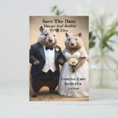 True Love Down Under: Wombats die de knoop doorhak Kaart (Staand voorkant)