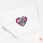 True Love Forever Rockabilly Rozen. Hart Sticker (Envelop)