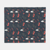 True Love Hands en Flowers Fleece Deken (Voorkant (Horizontaal))