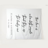 True Love is Wedding Photo Backdrop Wandkleed (Voorkant (horizontaal))