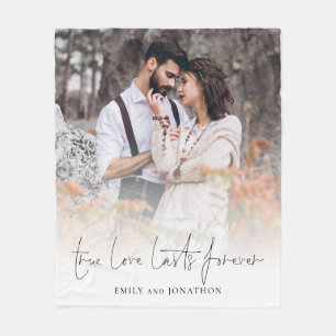 True Love Lasts Forever Coulay-out Fleece Deken