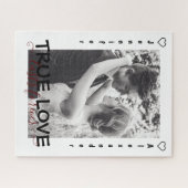 True Love Lasts Forever Cute Couple Heart Photo Legpuzzel (Horizontaal)