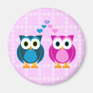 True Love - Owl Cartoon Magneet