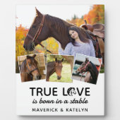 True Love Paard Lover Gepersonaliseerd 4 Fotocolla Fotoplaat (Voorkant)