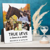 True Love Paard Lover Gepersonaliseerd 4 Fotocolla Fotoplaat (Zijkant)