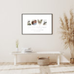 True Love photo moderne minimaliste personnalisé<br><div class="desc">True Love dure éternellement photo simple véritable or et argent feuille moderne minimaliste personnalisé anniversaire,  mariage,  anniversaire ou cadeau de Noël pour celui que vous aimez.</div>
