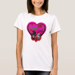 True Love Pink Heart Custom T-shirt