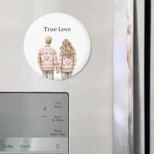 True Love Pink Sweethearts Magneet (Insitu (Koelkast))