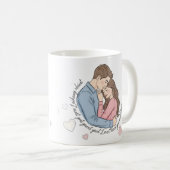 True Love Quote Bridesmaid Mug – Romantic Couple (Devant droit)