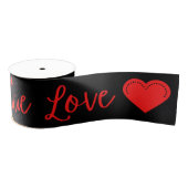 True Love Red Valentijnse Grosgrain Ribbon Grosgrain Lint (Spoel)
