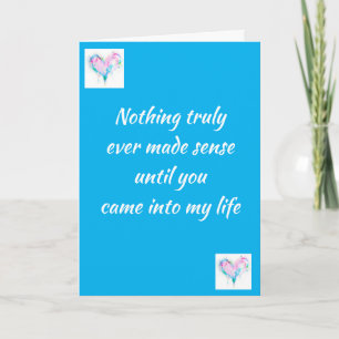 *TRUE LOVE STORIES* HEBBEN GEEN ENDINGS-KAART KAART