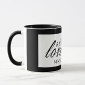 True Love Story stopt nooit Coffee Cup Mok (Links)