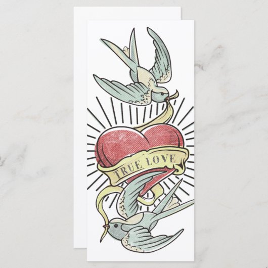 True Love |  Tattoos met hart (Voorkant / Achterkant)