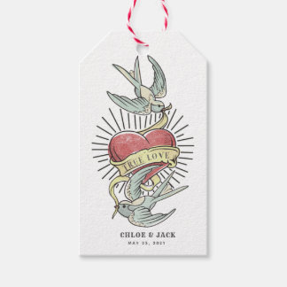 True Love | Tattoos met hart Cadeaulabel