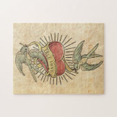 True Love |  Tattoos met hart Legpuzzel (Horizontaal)