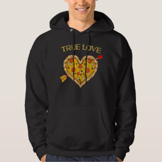 True Love Valentijn Pizza Heart Valentijnsdag Bo Hoodie