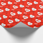 True Love Valentijnsdag Gift Wrapping Paper Cadeaupapier (Hoek)