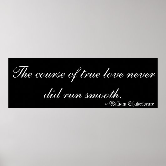 True Love van William Shakespeare Poster (Voorkant)