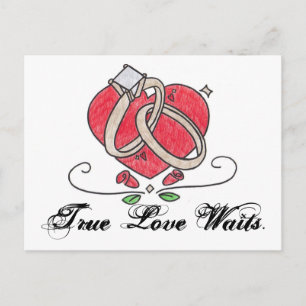 True Love Waits. Briefkaart