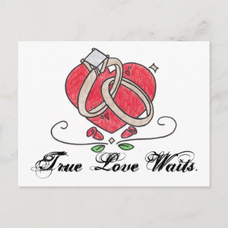 True Love Waits. Briefkaart