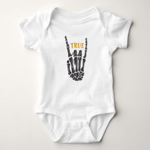 True Name Custom Toddler Rock in Roll Metal Punk Romper