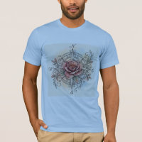 True North Bliss | Rose Compass Tattoo T-shirt
