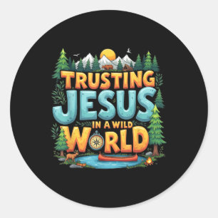 True North Vbs 2025 Jezus vertrouwen Kamp Christel Ronde Sticker