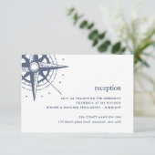 True North Wedding Receptie Kaart (Staand voorkant)