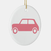 True Pink Mini Cooper Ornament - Centraal (Rechts)