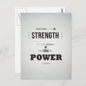 True Power - Inspirerend Briefkaart (Voorkant / Achterkant)