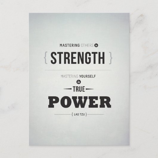 True Power - Inspirerend Briefkaart (Voorkant)