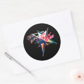 True “Rock” Star Ronde Sticker (Envelop)