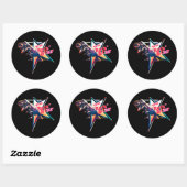 True “Rock” Star Ronde Sticker (Vel)