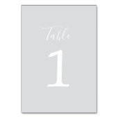 True Simplicité 1 Mariage Cool Numéro de table (Par défaut)