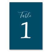 True Simplicité 1 Mariage Neptune Numéro de table (Dos)
