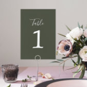 True Simplicité 1 Mariage Numéro de table