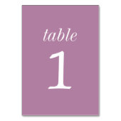 True Simplicité 2 Lavender Mariage Numéro de table (Par défaut)