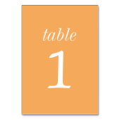 True Simplicité 2 Sorbet Mariage Numéro de table (Par défaut)