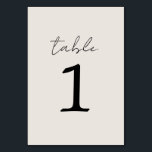 True Simplicité 3 Mariage beige Numéro de table<br><div class="desc">Ces numéros de table se coordonnent parfaitement avec la collection True Simplicity 3 Beige & Black. Vous pouvez choisir de faire correspondre tous les numéros de table dans la même couleur, ou de les mélanger et de choisir une couleur de coordination différente pour chaque table. Modifiez le numéro de votre...</div>