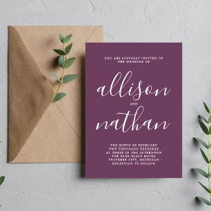 True Simplicity 1 Druiven Script Minimalistische T Kaart
