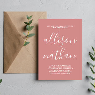 True Simplicity 1 stoffige Roos minimalistische br Kaart