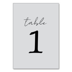 True Simplicity 3 Cool Mist Trouwtafel Nummer Kaart