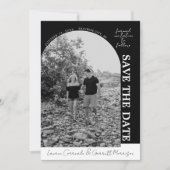 True Simplicity 3 Modern zwart-wit Save The Date (Voorkant)