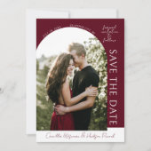 True Simplicity 4 | Dark Burgundy | Save The Date (Devant)