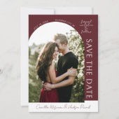True Simplicity 4 | Deep Burgundy | Save The Date (Devant)