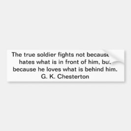 True Soldier Bumpersticker