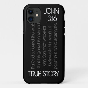 True Story bijbelvers John 3:16 iPhone 5 hoes