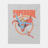 True  Supergirl Flying Graphic Fleece Deken (Voorkant)